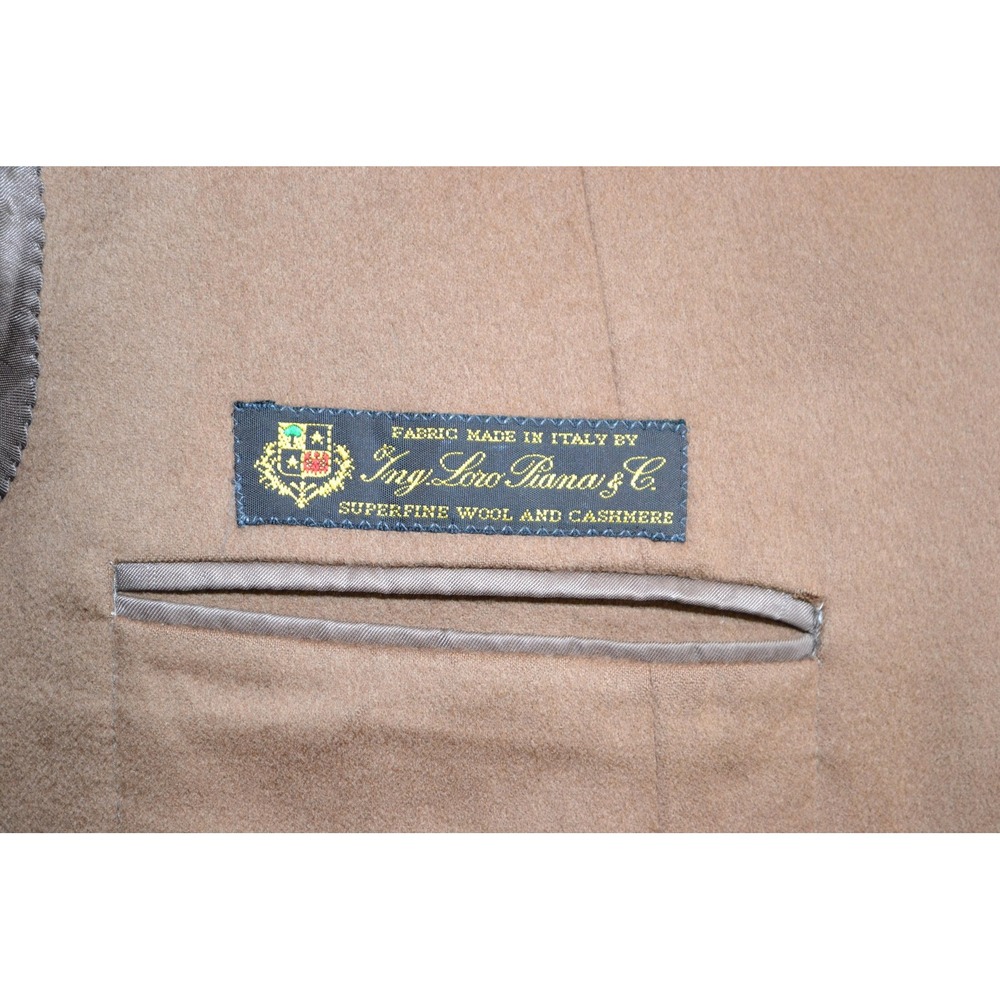 Edwin Nazario Sport Coat Mens 44R Brown Wool Cashmere Loro Piana Blazer Italy - Picture 10 of 16